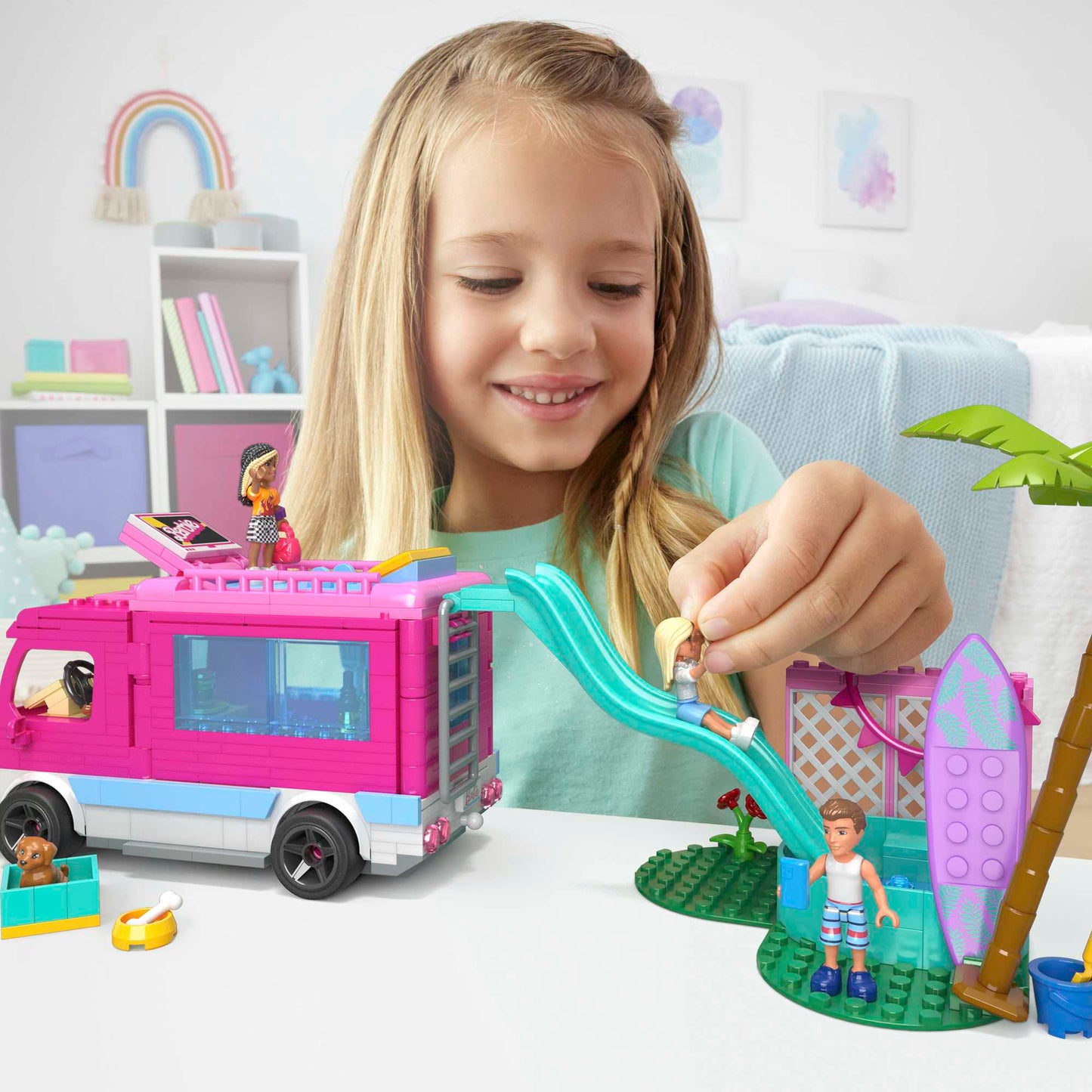 Mega Barbie-Aventure en Camping-Car de Rêve-Coffret de Construction