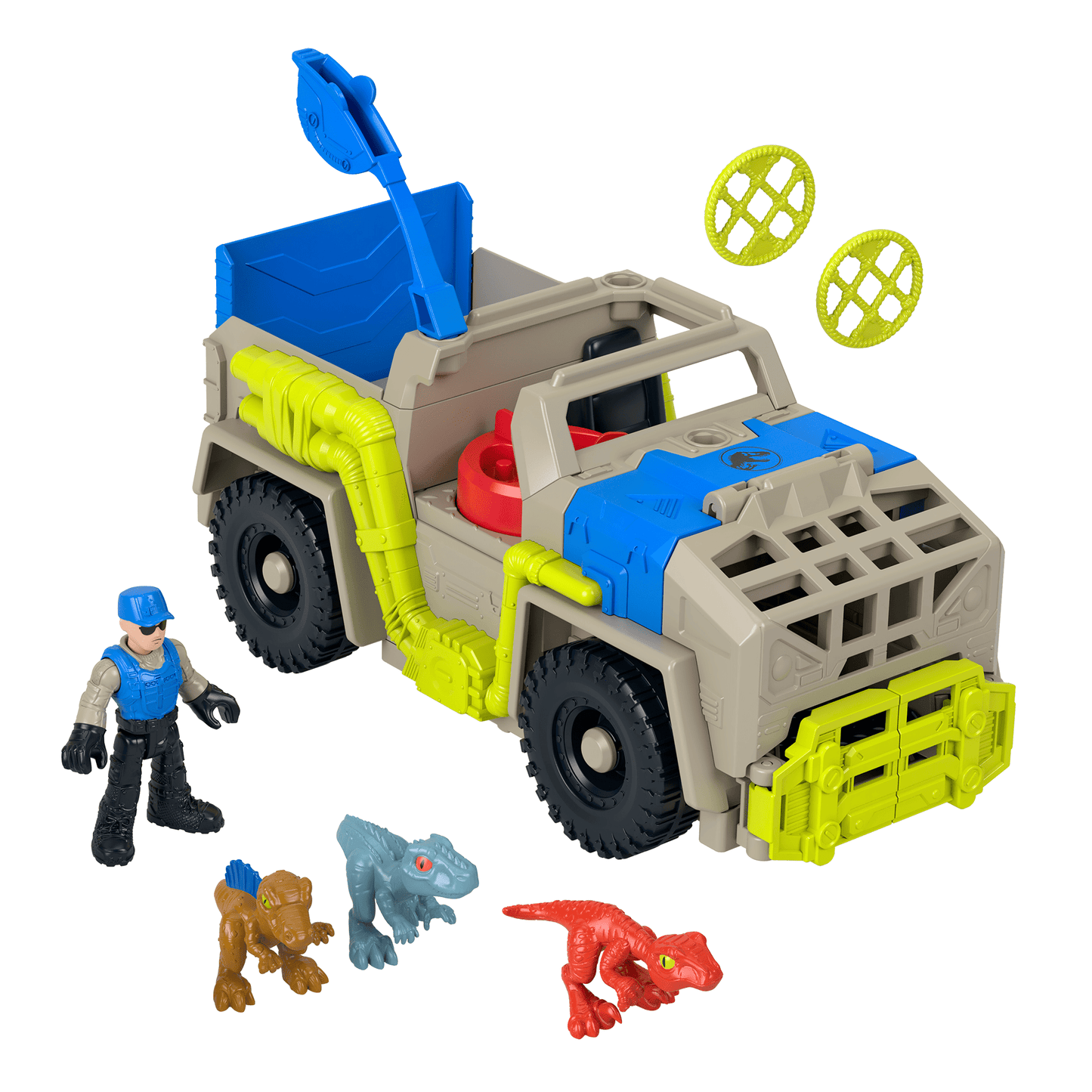 Imaginext Jurassic World Vehículo de Juguete Rastreadora de Dinosaurios