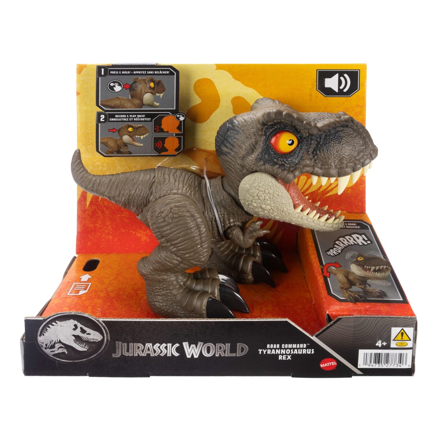Jurassic World Dinossauro de Brinquedo Comando de Rugido Interativo T. Rex