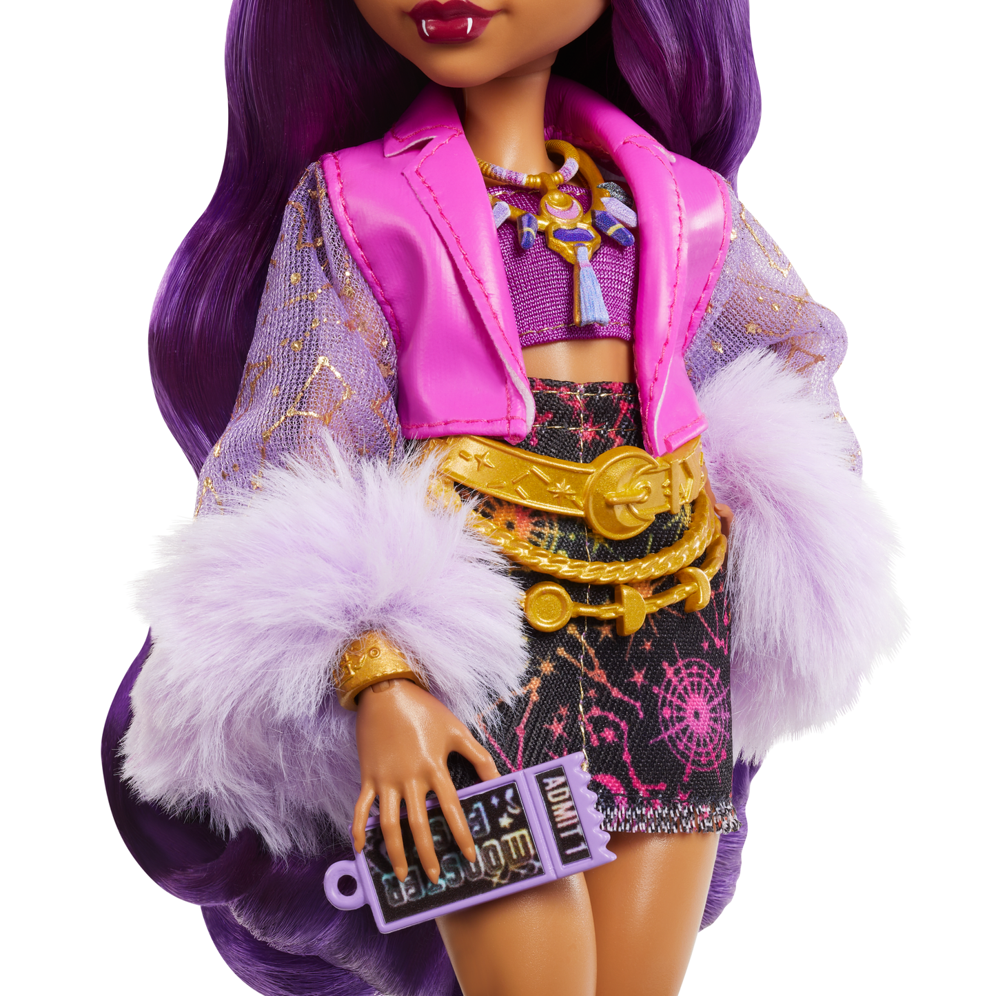Monster High Monster Fest Clawdeen Wolf Fashion Doll With Festival Outfit, Band Poster And Accessories