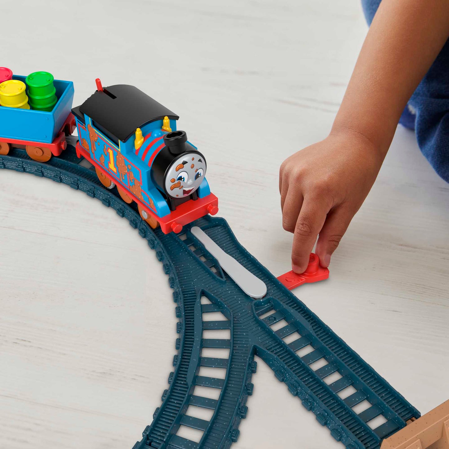 Thomas And Friends Muddy Adventure Train Set, Bumpy Track Set With Motorized Thomas Engine
