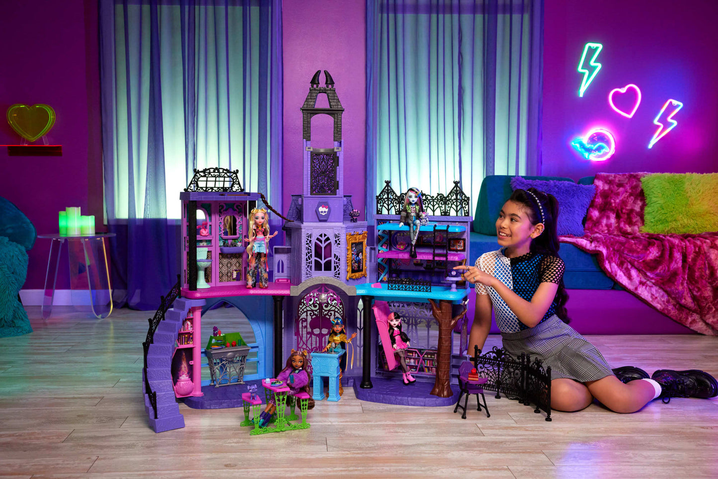 Monster High École des Fantômes, 35Éléments, Mobilier et Accessoires