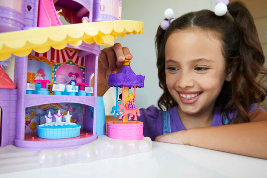 Polly Pocket Rainbow Funland Theme Park Playset