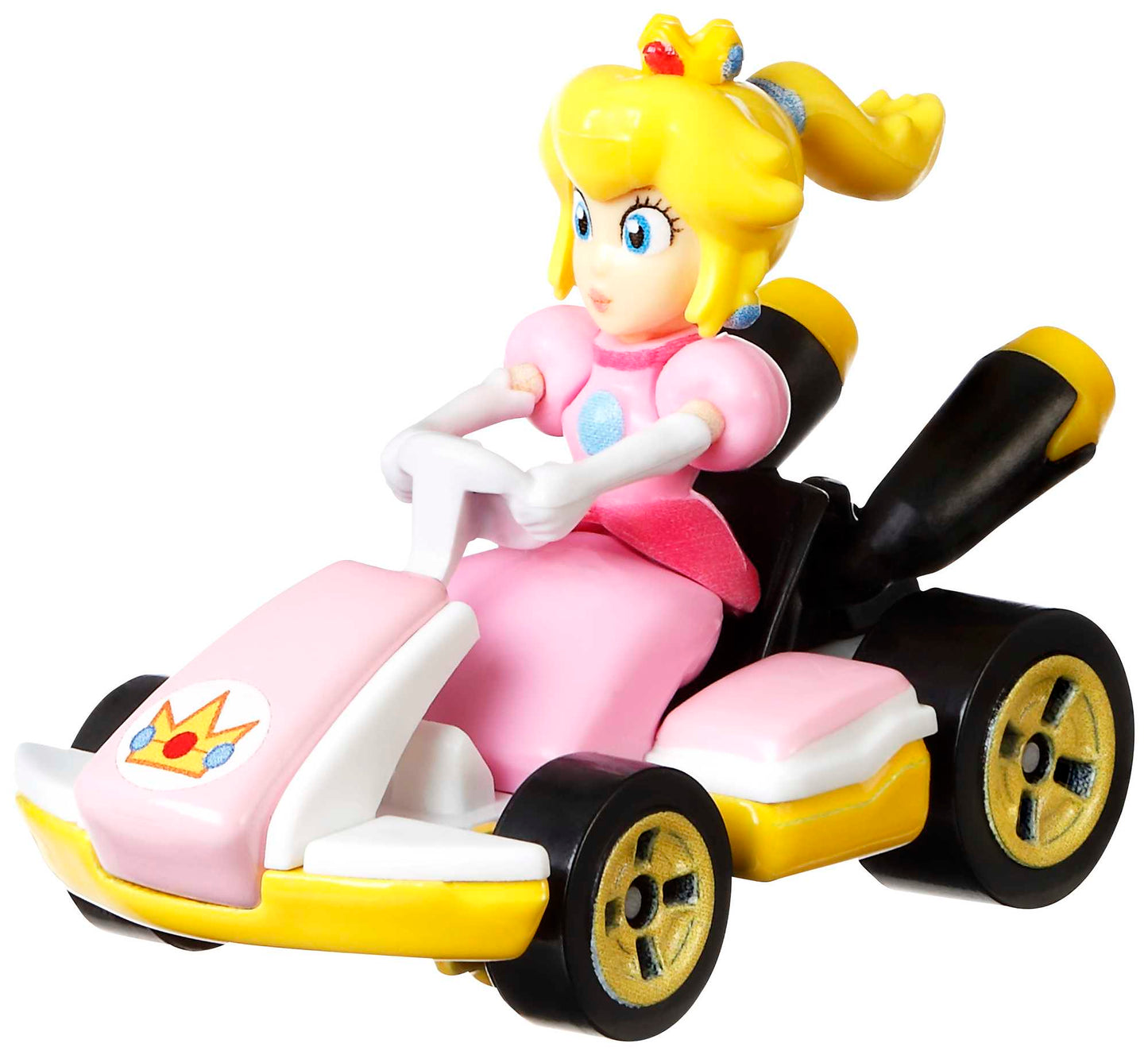 Hot Wheels Mario Kart Veículo de Brinquedo Kart Padrão Princesa Peach