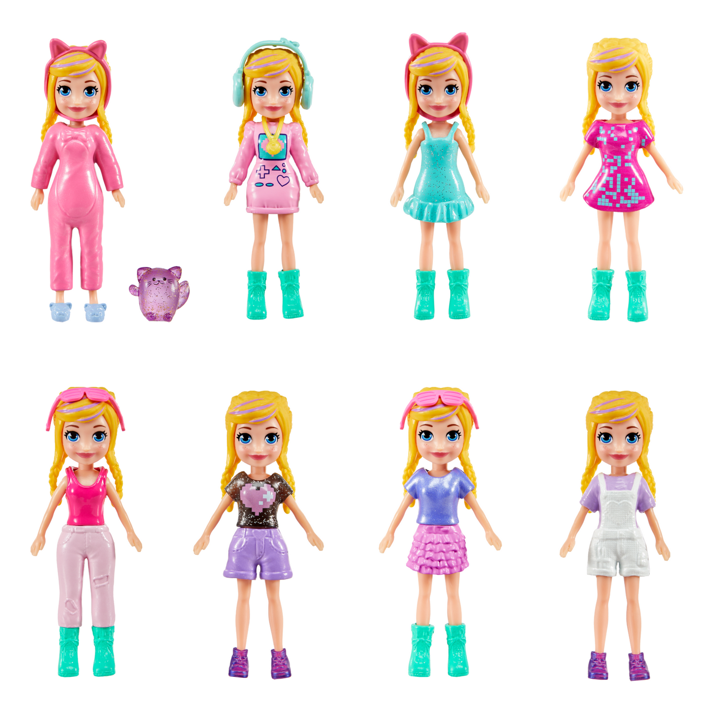 Polly Pocket Medium Fashion Pack, Travel Toy With Dolls And Clothing Accessories