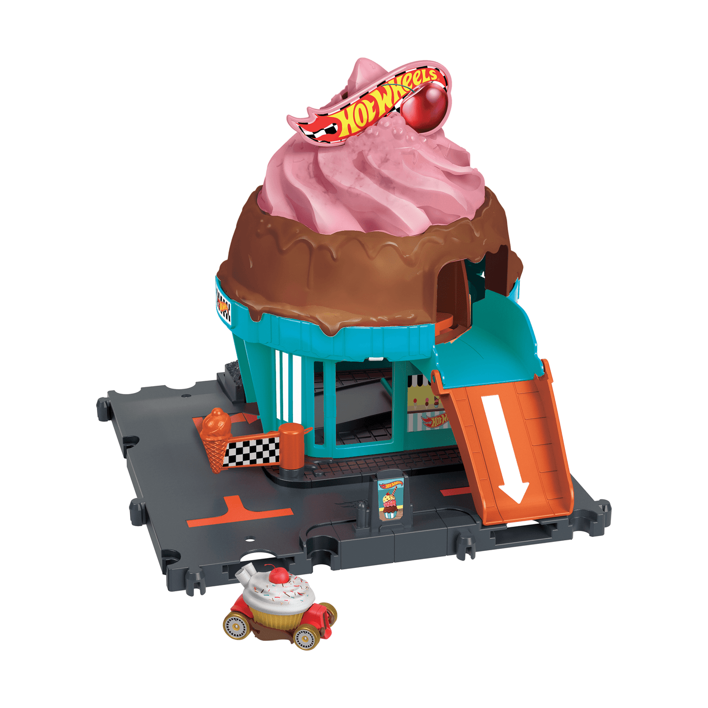 Hot Wheels City Pista de Juguete Heladería