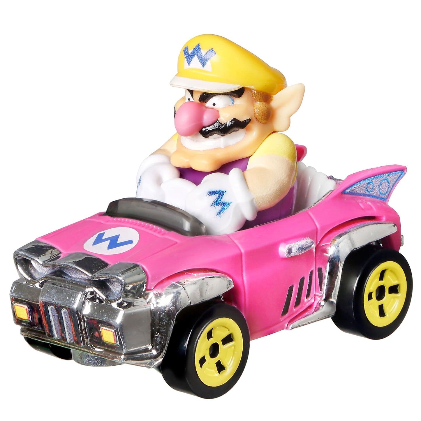 Hot Wheels Mario Kart Veículo de Brinquedo Wario Badwagon