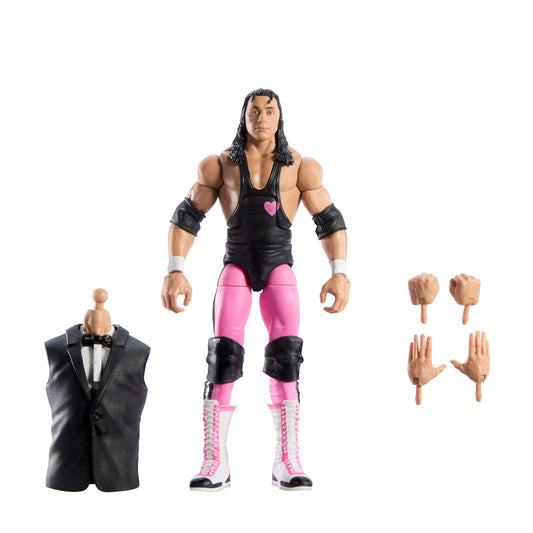 Wwe-Élite Wrestlemania-Bret Hart-Figurine Premium Live Event