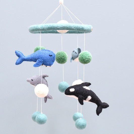 Tara Treasures - Nursery Cot Mobile - Ocean Marine Mammals