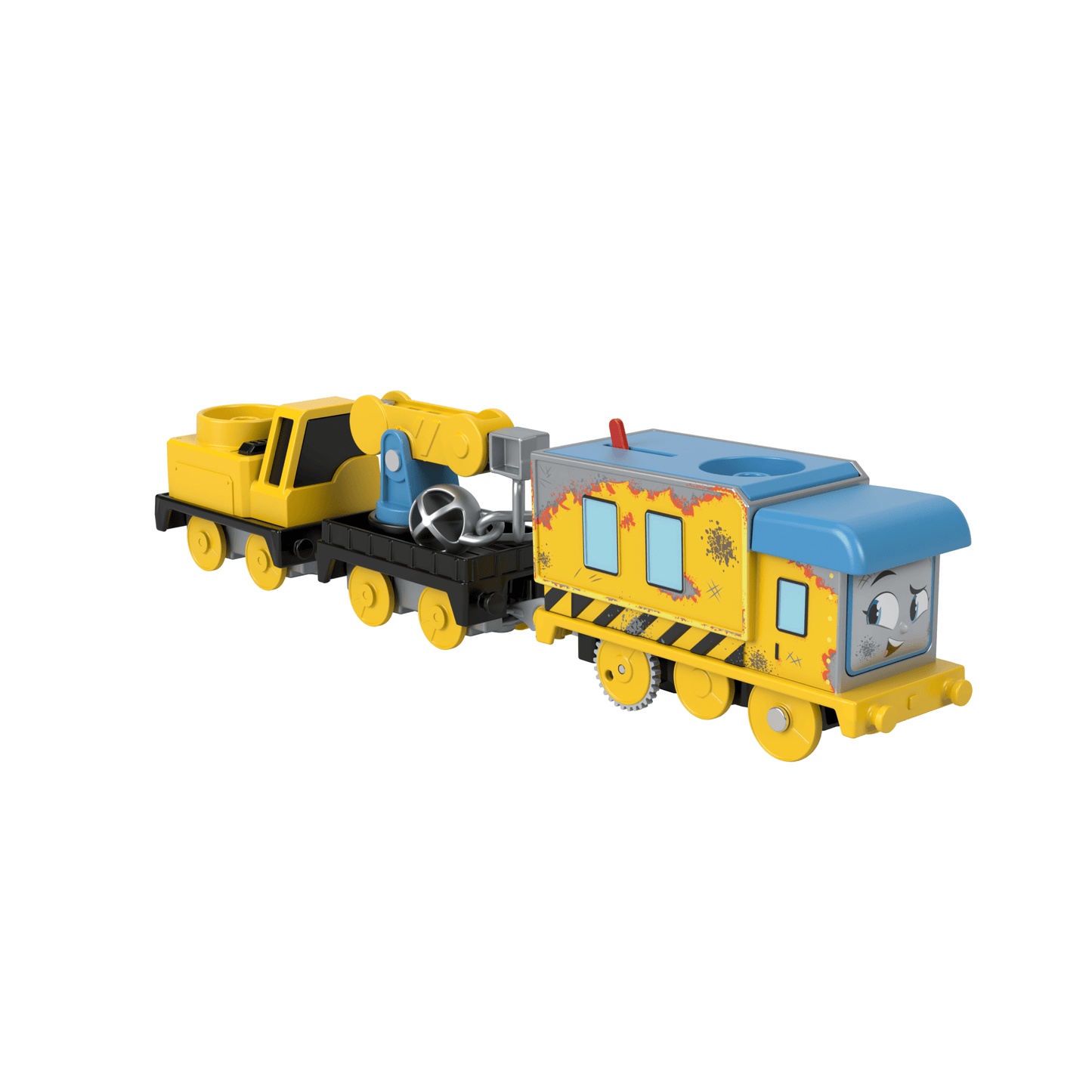Thomas & Friends Wreck ‘n Roll Carly The Crane Motorized Toy Train With Wrecking Ball For Kids