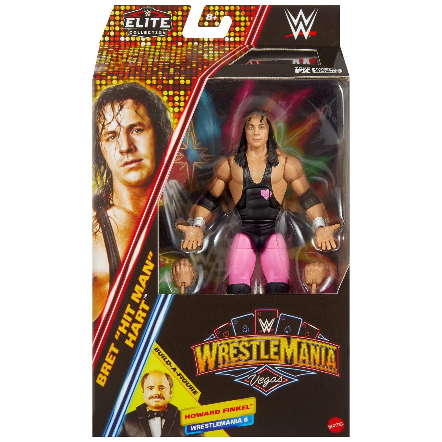 Wwe-Élite Wrestlemania-Bret Hart-Figurine Premium Live Event