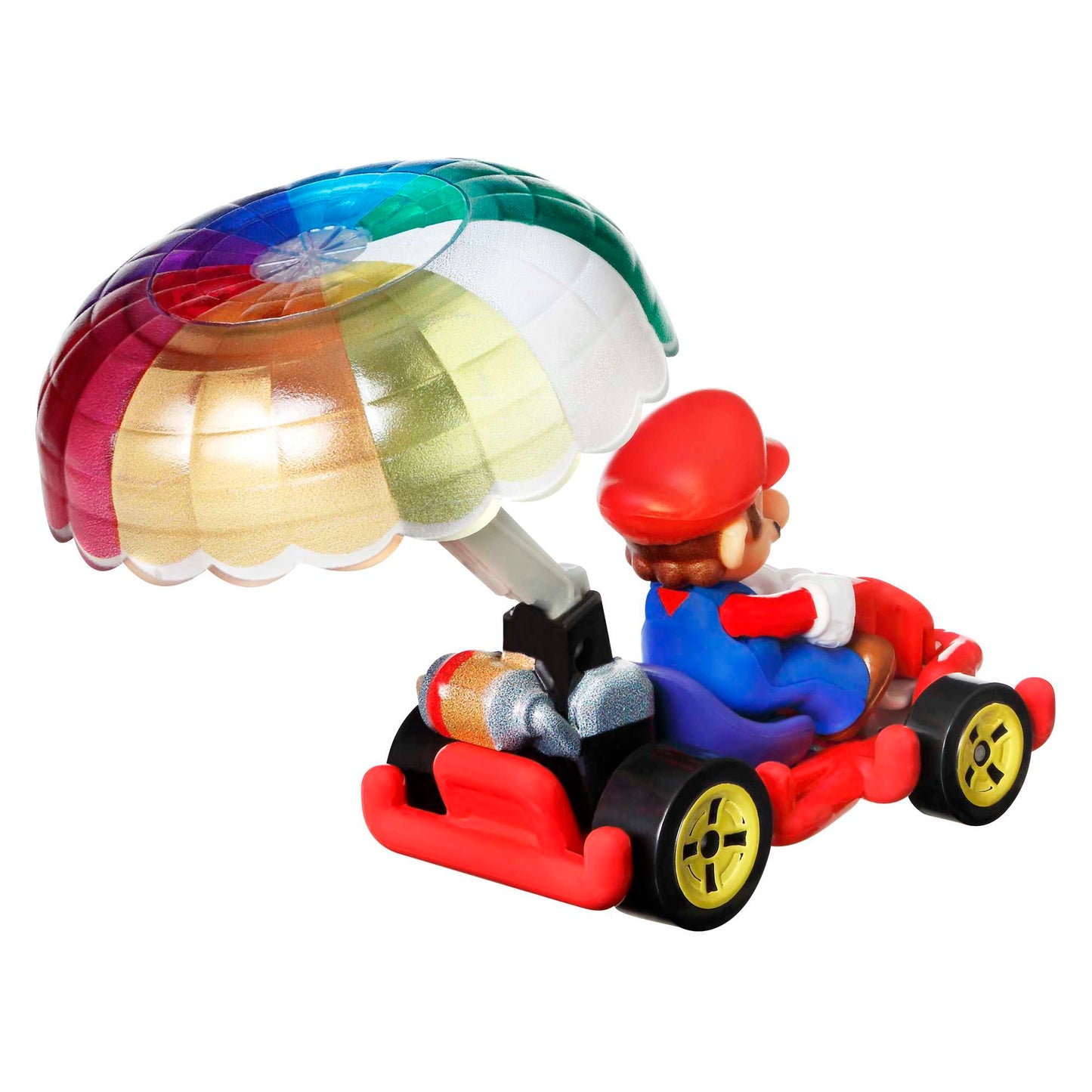Hot Wheels Mario Kart Veículo de Brinquedo Mário Pipe Frame com Paraquedas