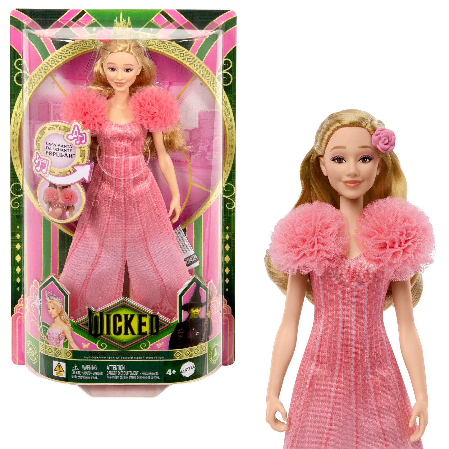 Universal Pictures' Wicked Singing Glinda Fashion Doll, Posable With Removable Movie Fashions & Accessories - Coming Soon