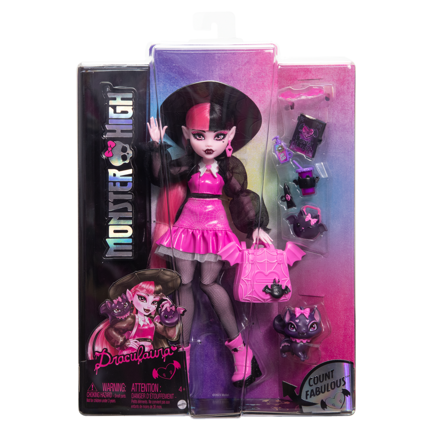 Monster High  Poupée Mode  Draculaura Avec Comte Fabuleux, Access.