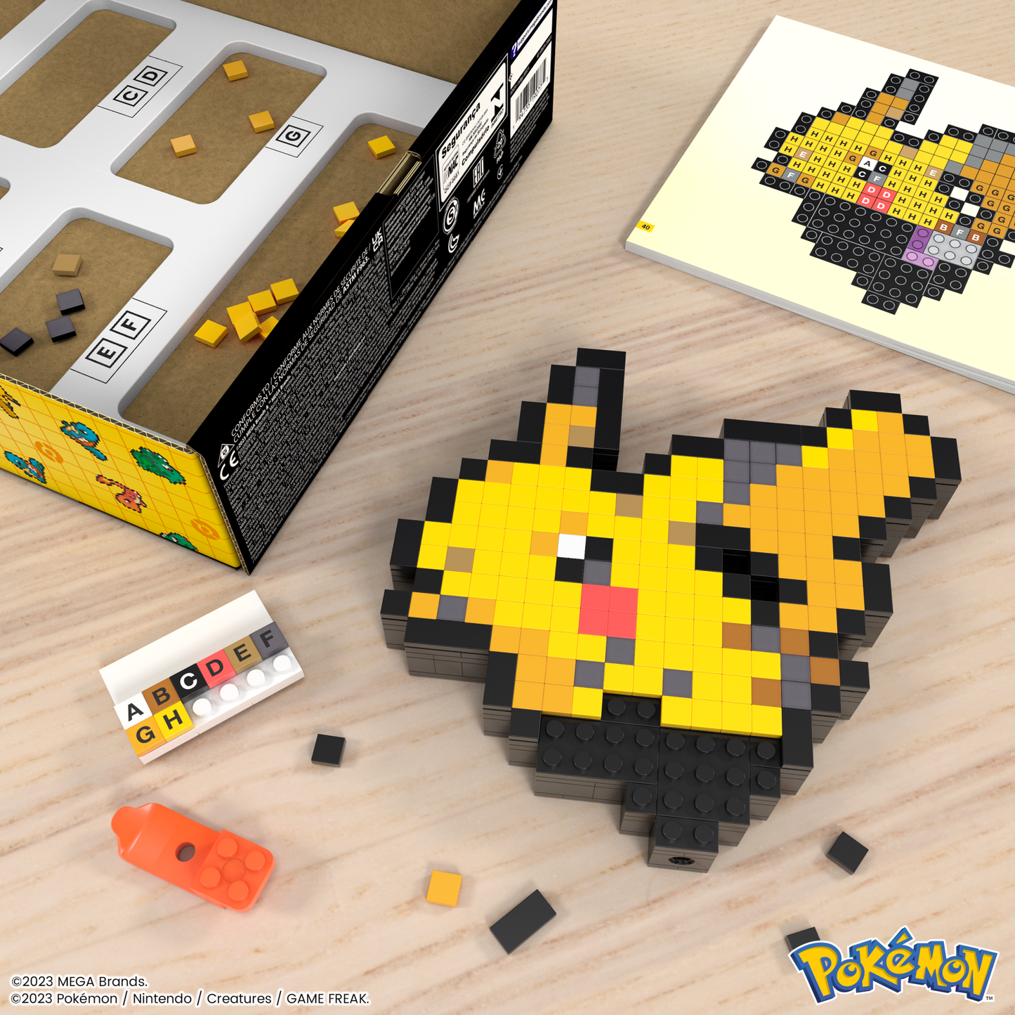 MEGA Pokémon Juguete de Construcción Pikachu Píxel