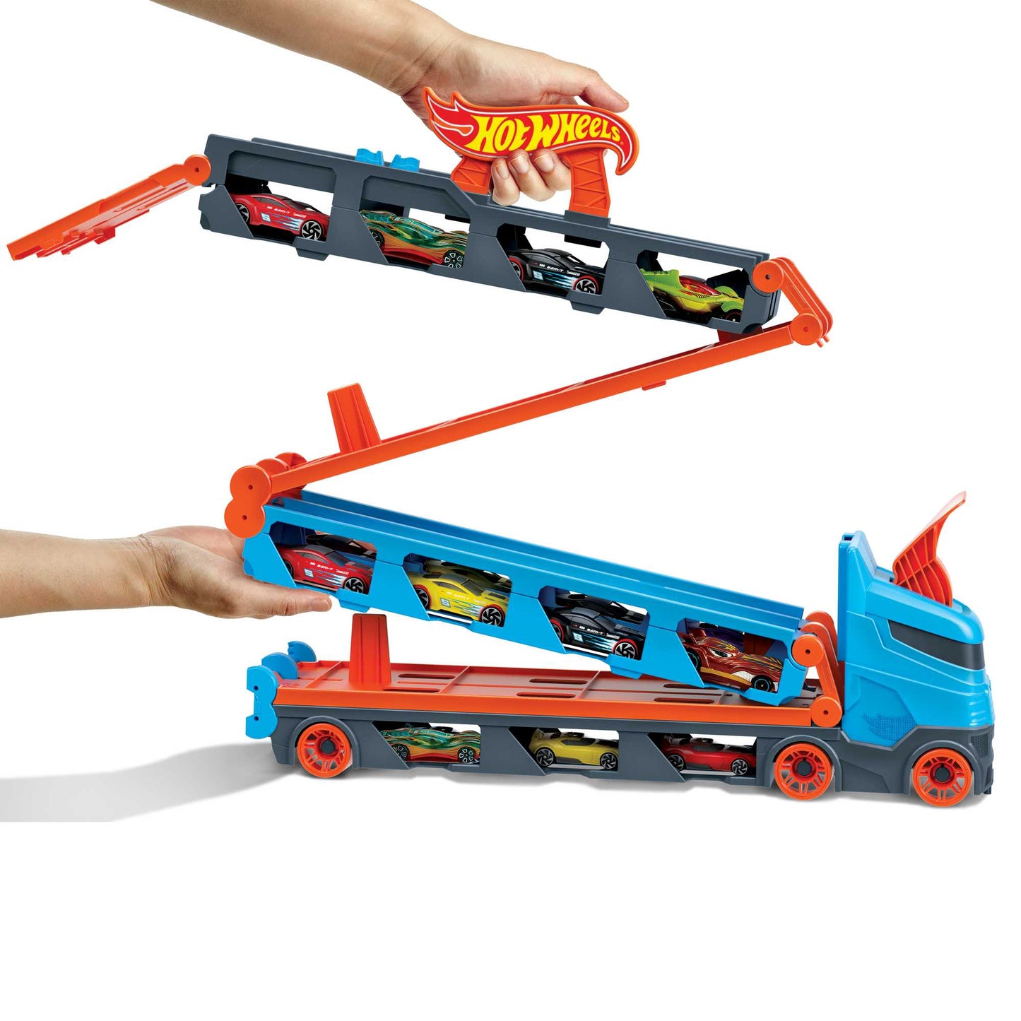 Hot Wheels City Pista de Brinquedo Reboque de Pista de Corridas