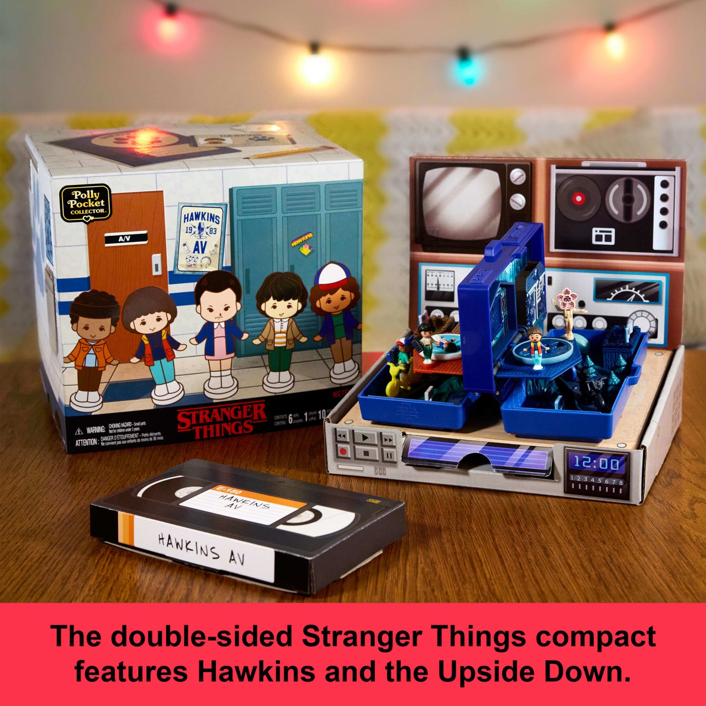 Polly Pocket Collector Stranger Things Compact, Special Edition Dolls And Playset