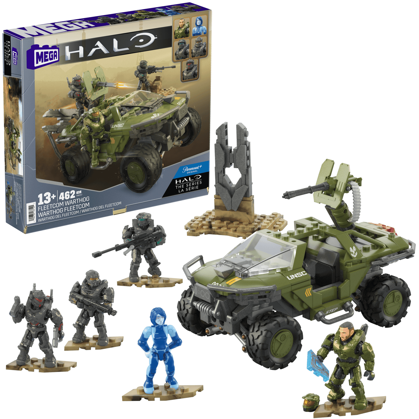 MEGA Halo Juguete de Construcción Warthog del FLEETCOM