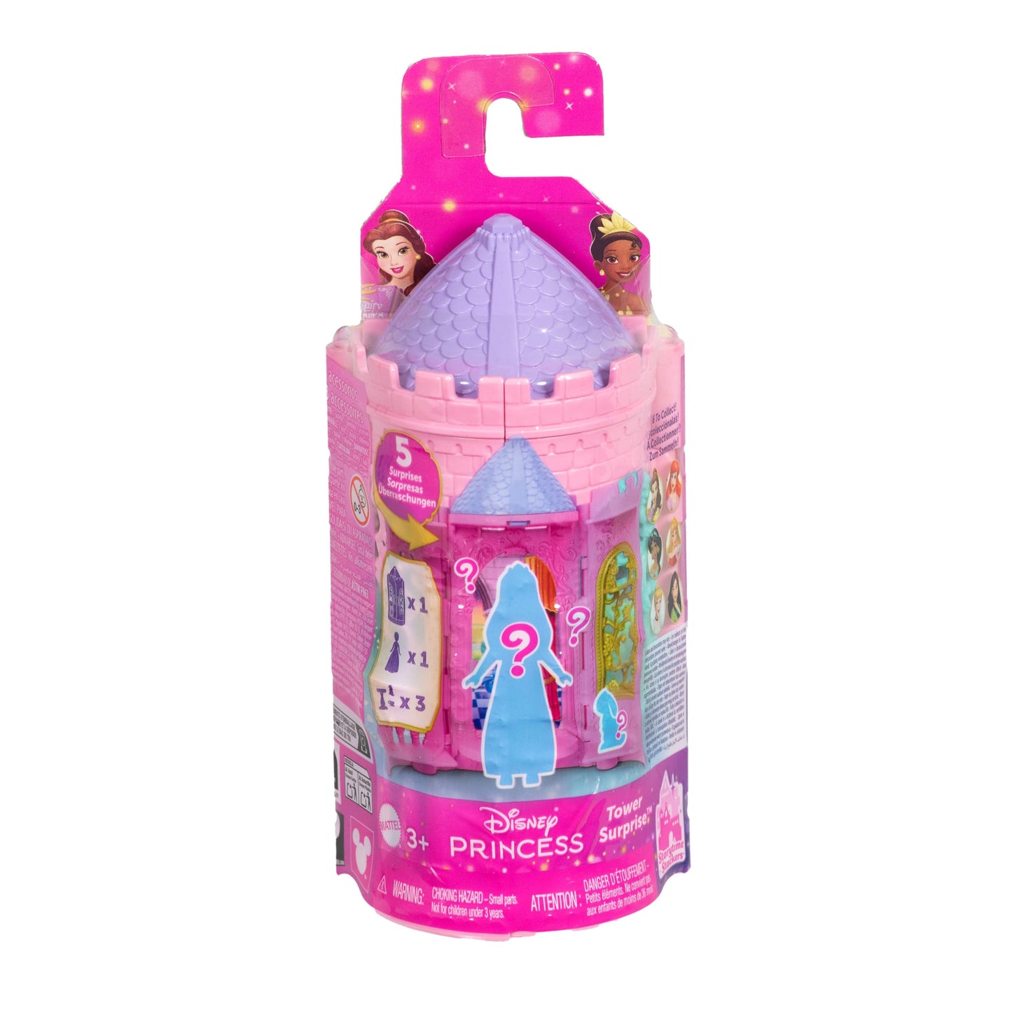 Princesses Disney  Tourelle Surprise  Petite Poupée, 5 Surprises