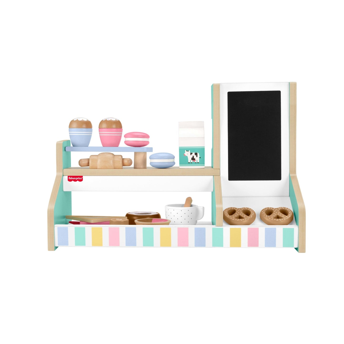 Fisher-Price®  Coffret Café en Bois, 20Éléments en Bois