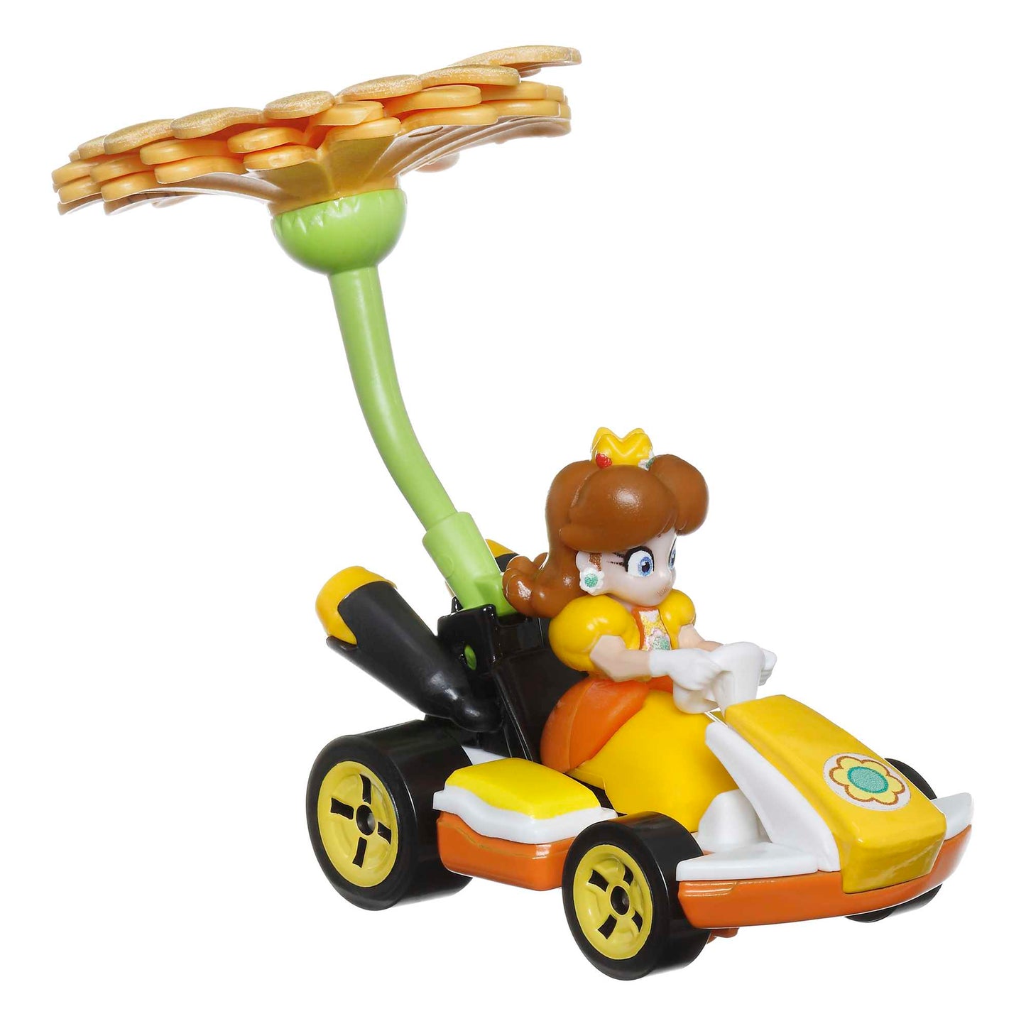 Hot Wheels Mario Kart Veículo de Brinquedo Princesa Dasiy Padrão Kart com Flower Glider