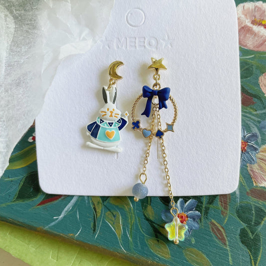 Luninana Earrings - Bunny Jack of Hearts Earrings YBY051