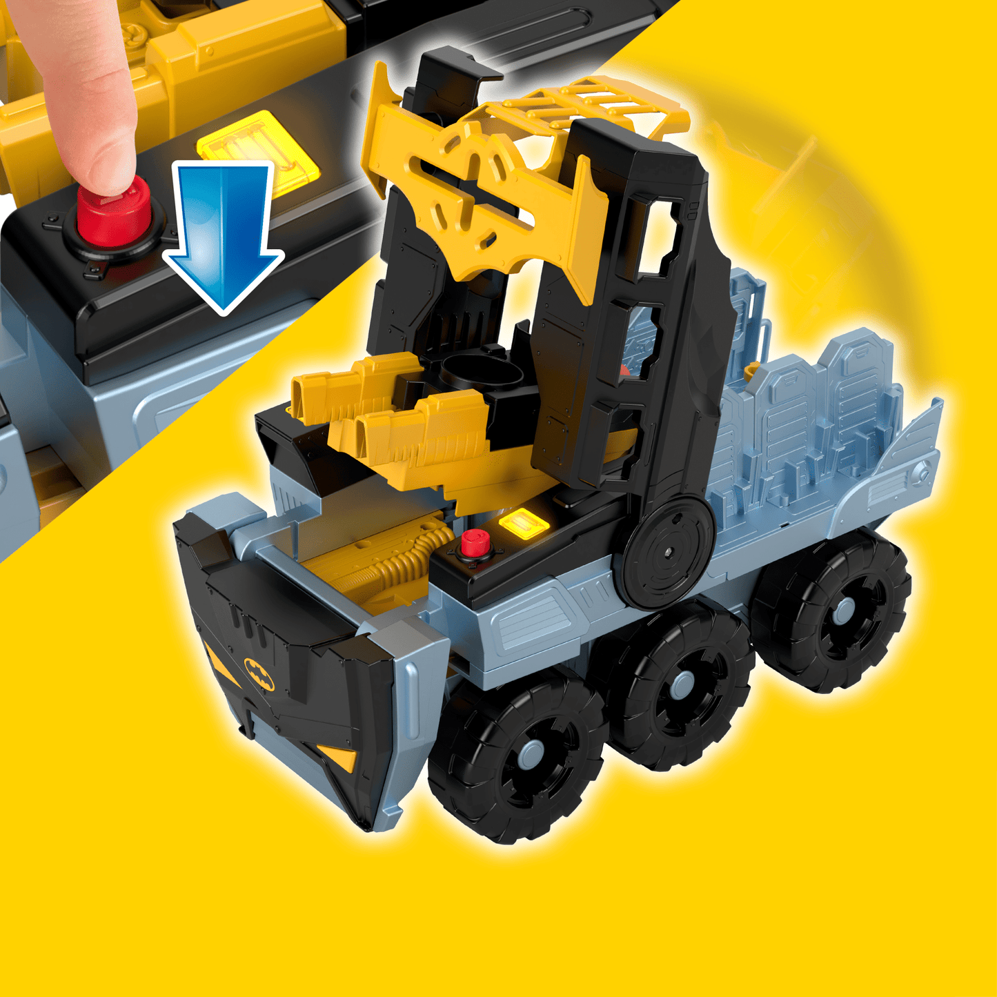 Imaginext DC Super Friends Vehículo de Juguete Mega Batimóvil