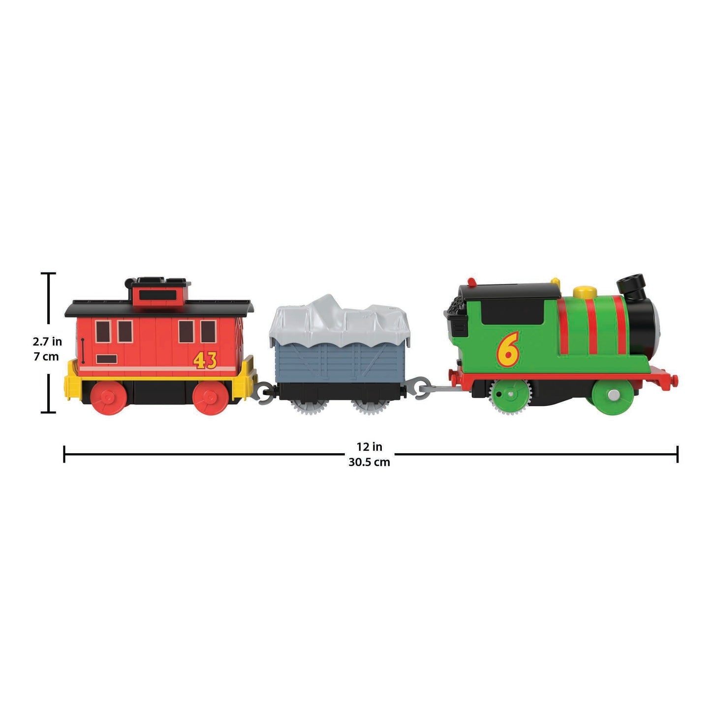 Thomas & Friends Percy & Brake Car Bruno Motorized Vehicle Set