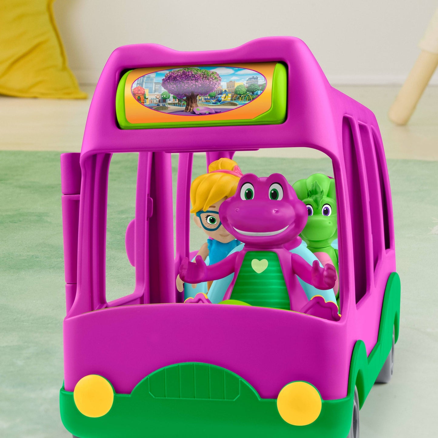 Barney Vehículo de Juguete Autobús de Aventuras