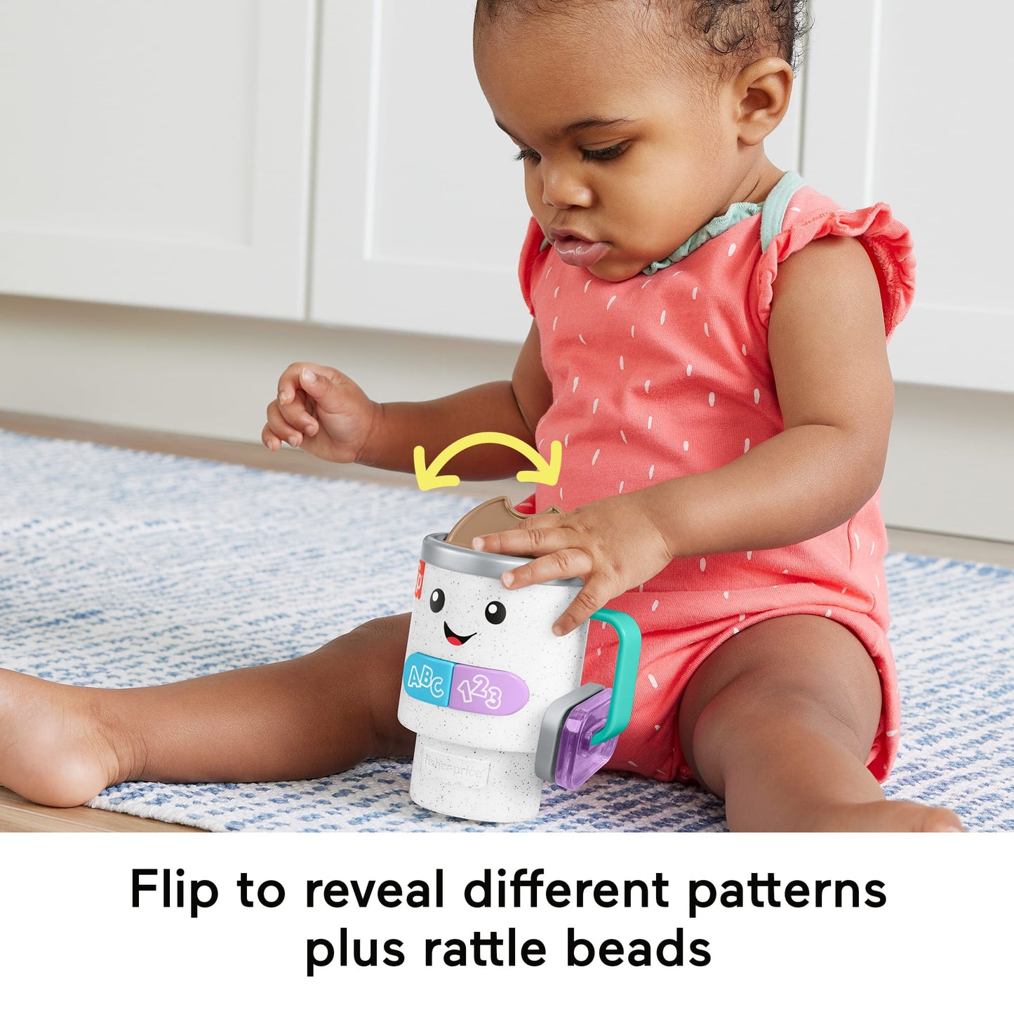Fisher-Price Laugh & Learn Wake Up & Learn Coffee Mug Baby & Toddler Toy With Music & Lights