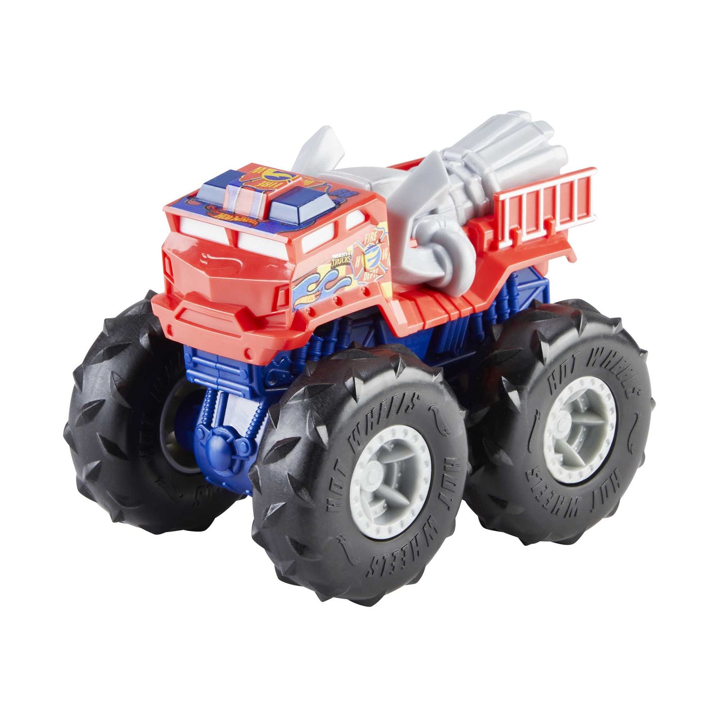 Hot Wheels Monster Trucks Vehículo de Juguete 1:43 Llantas Todo Terreno 5 Alarm