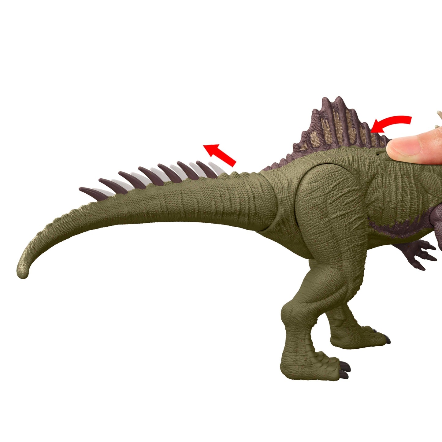 Jurassic World Battle Roarin’ Becklespinax Dinosaur Action Figure Toy, Rampage Strike
