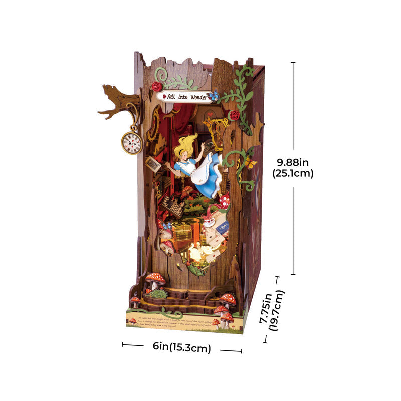 Robotime Rolife Fall into Wonder DIY Book Nook Shelf Insert TGB12