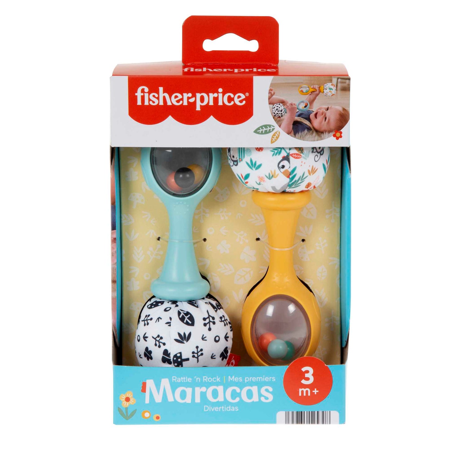 Fisher-Price  Mes Premières Maracas, ens. de 2, Contraste Élevé