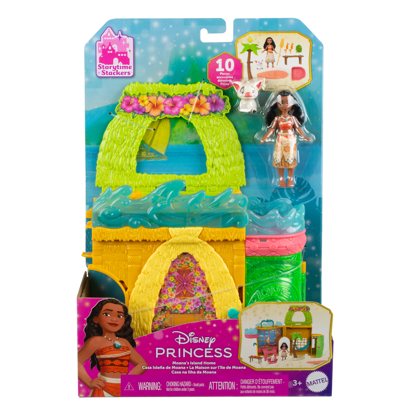 Princesses Disney  Storytime Stackers  Moana, Maison, 1Ami, 9Acc.