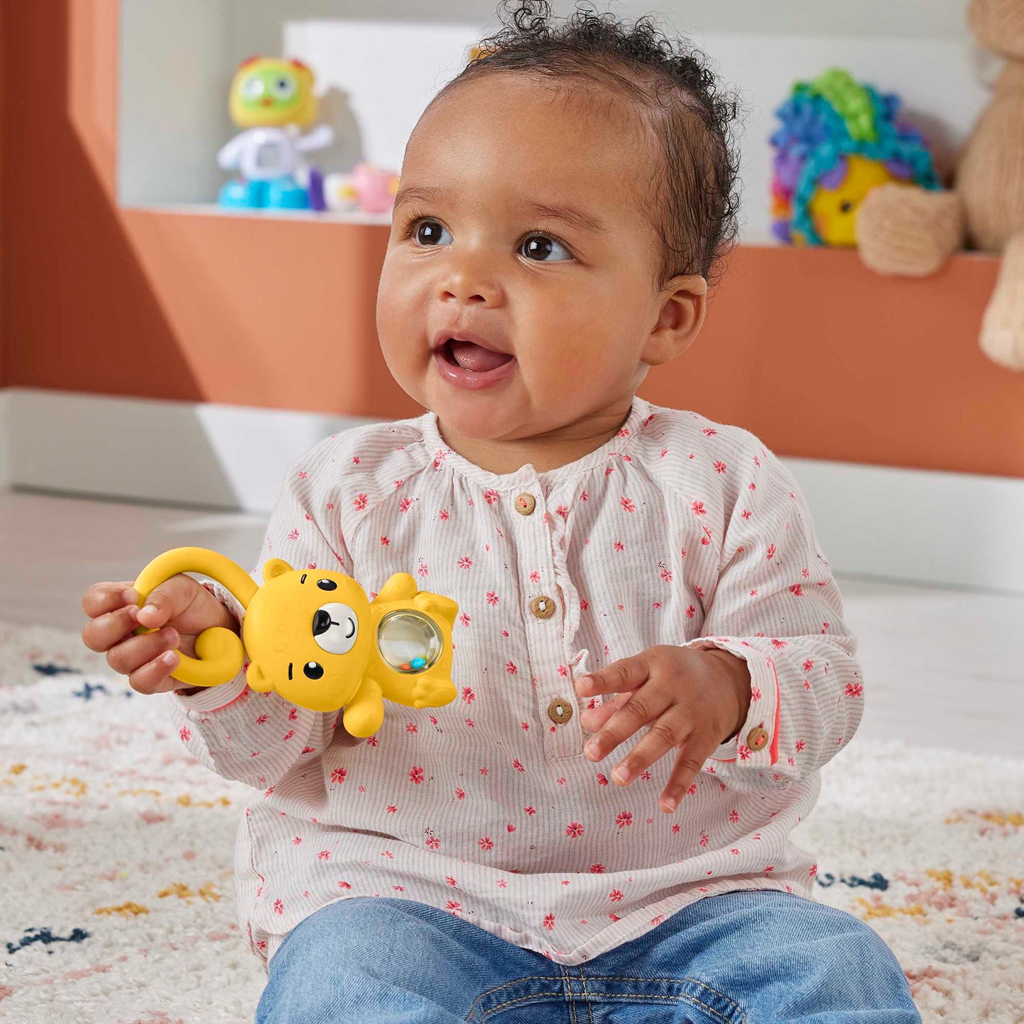 Fisher-Price Baby Sonaja para Bebés Sensimals Nutria