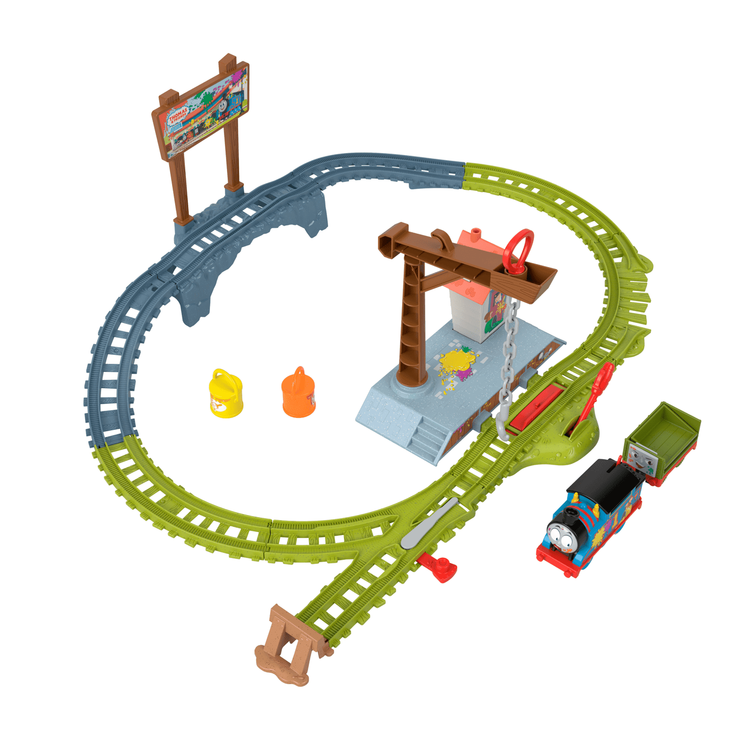 Thomas e Seus Amigos Pista de Brinquedo Entrega de Pintura