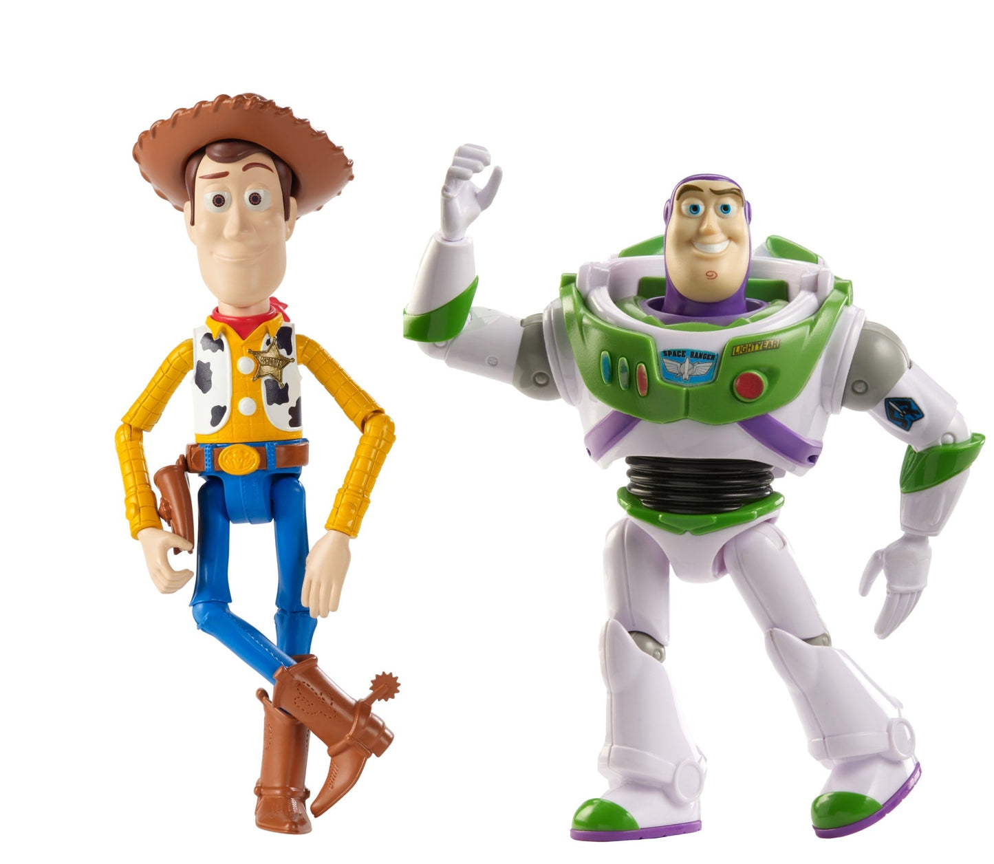 Disney And Pixar Toy Story 7-Inch Woody And Buzz Action Figure Toys 2-Pack,  Pizza Planet Adventure