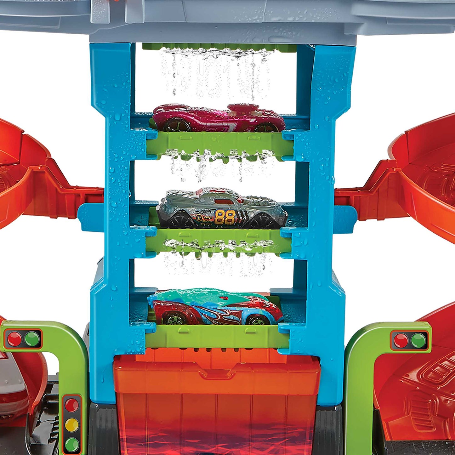Hot Wheels City Pista de Juguete Autolavado Mega Torre