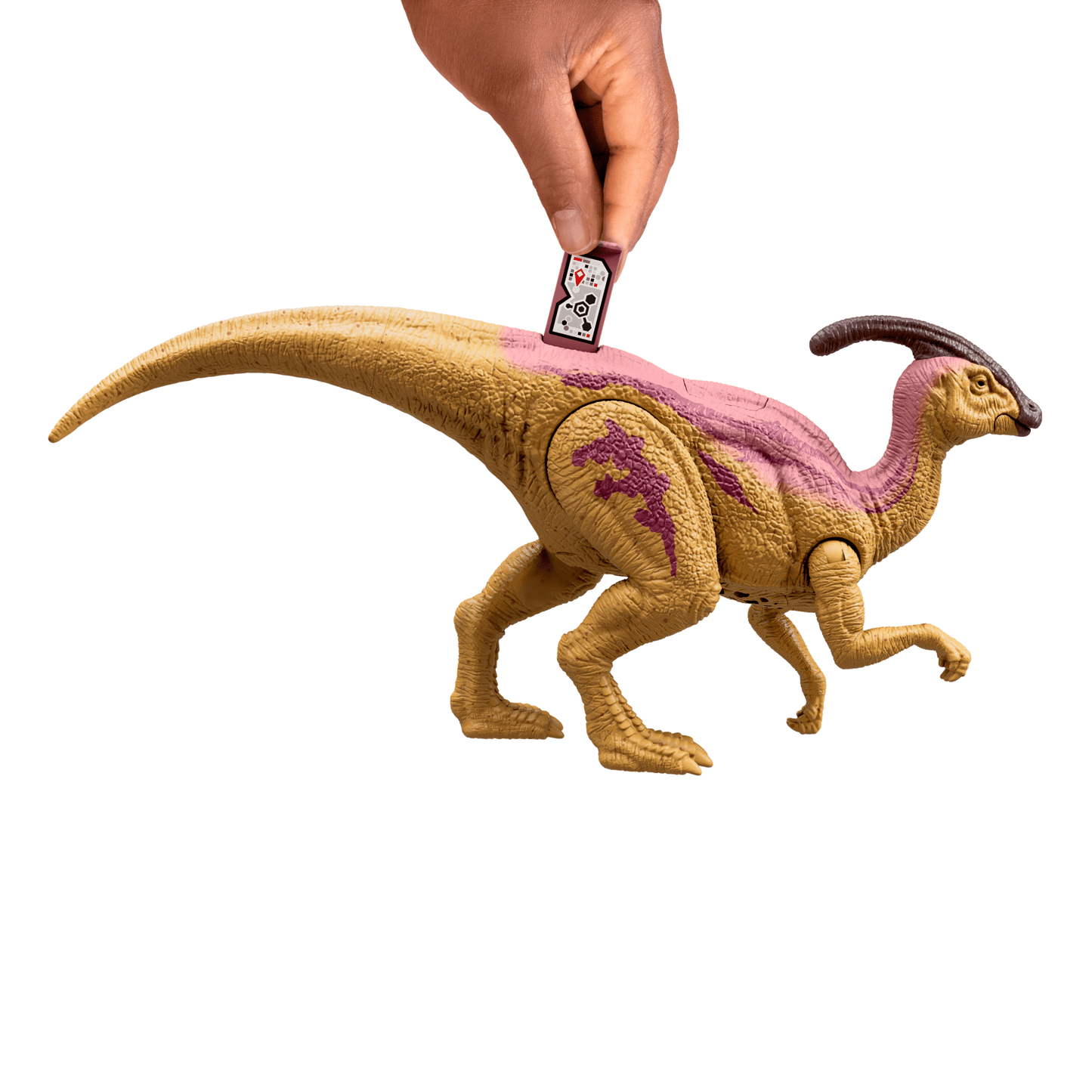 Jurassic World Wild Roar Parasaurolophus Dinosaur Action Figure Toy, Glow Effect Lights & Sounds