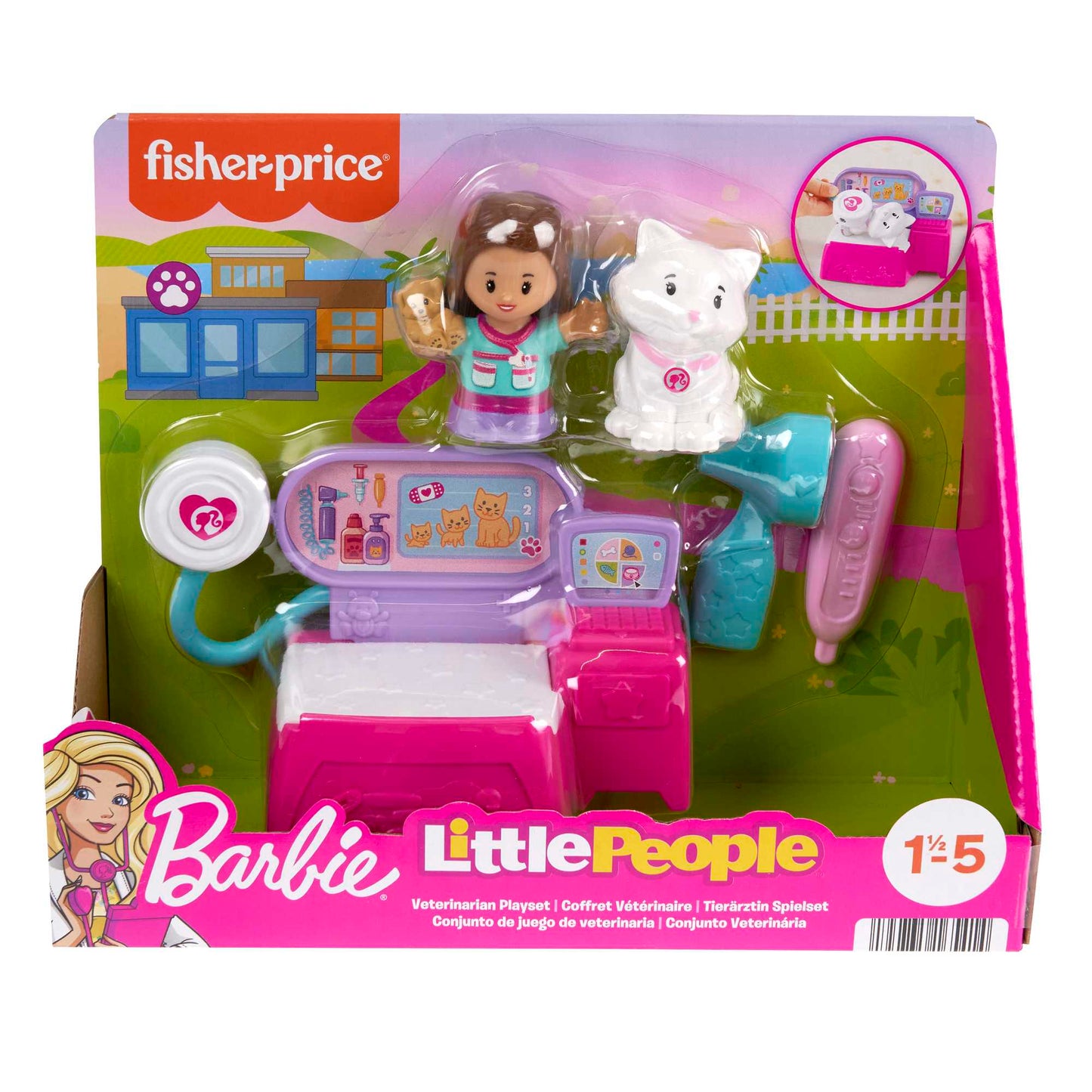Fisher - Price  Little People  Barbie  Coffret de Jeu  Vétérinaire