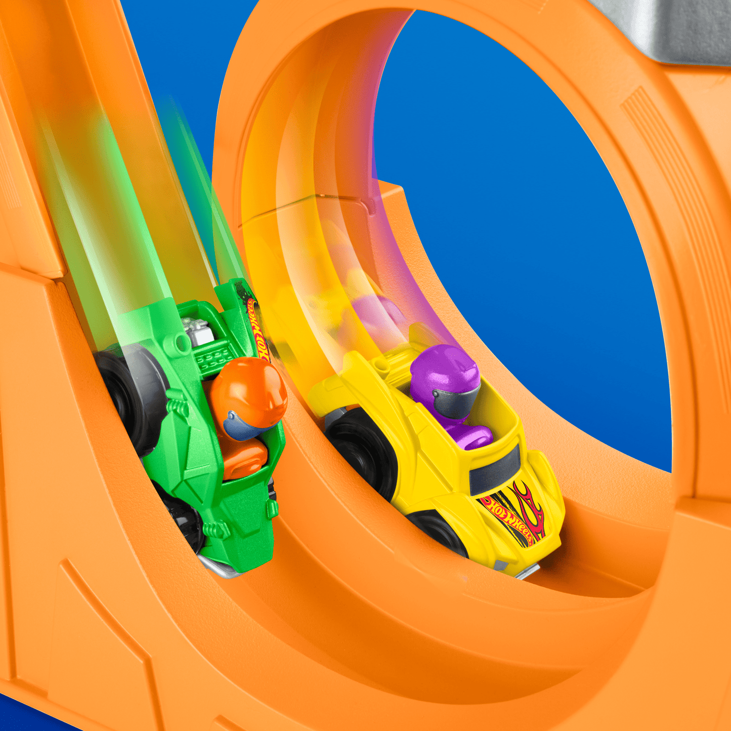 Little People Hot Wheels Juguete para Bebés Pista de Carreras y Choques