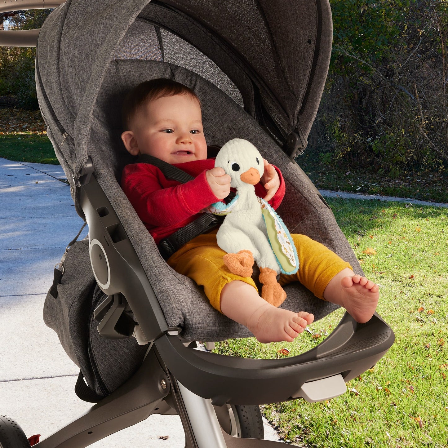 Fisher-Price  Mon Oie Câline, Jouet Sensoriel et Sonore Pour Bébé