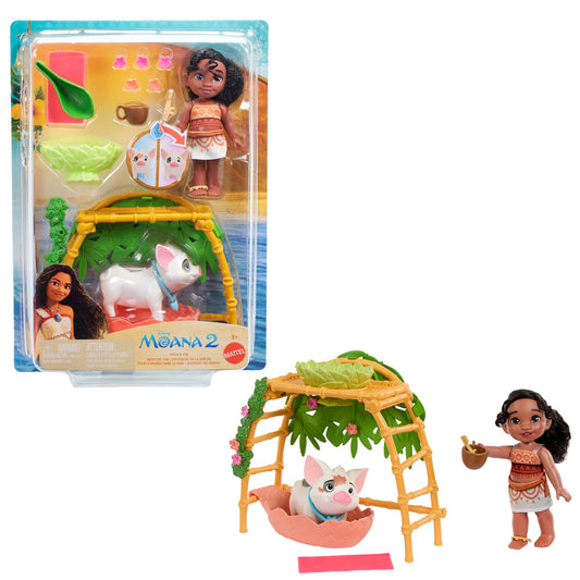 Disney Moana 2 Coffret de Jeu Plaisirs du Bain de Simea et Pua