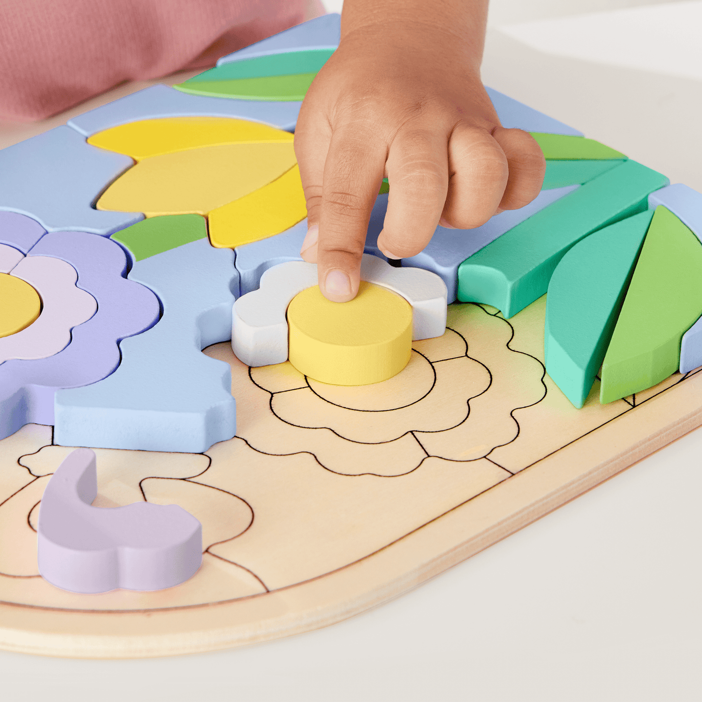 Casse-Tête de Fleurs en Bois Fisher-Price®, Pour enfants d'Âge Préscolaire, 37Éléments en Bois