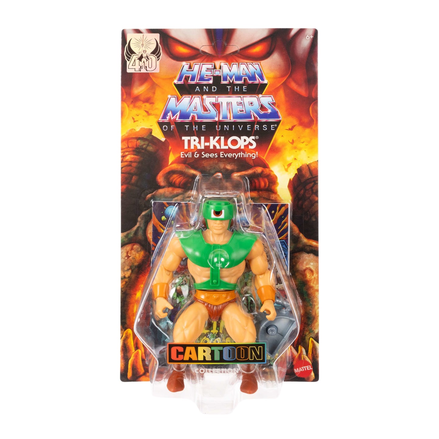Masters of the Universe Origins Figura de Acción Cartoon Collection Tri-Klops de 5.5 pulgadas