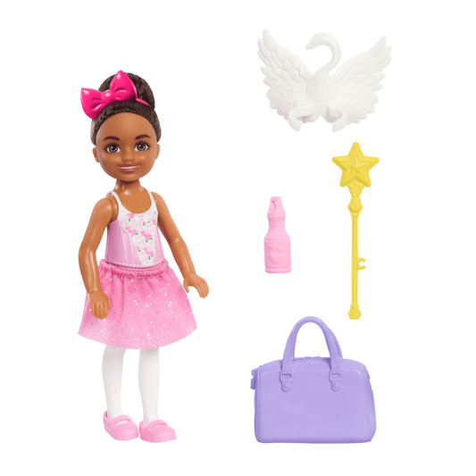 Barbie  Chelsea  Poupée  Ballerine et Accessoires, Brunette