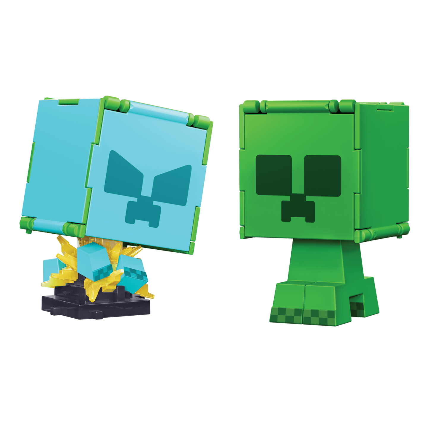 Minecraft Vanilla Figura de Acción Flippin' de 3.75 Creeper + Creeper Cargado