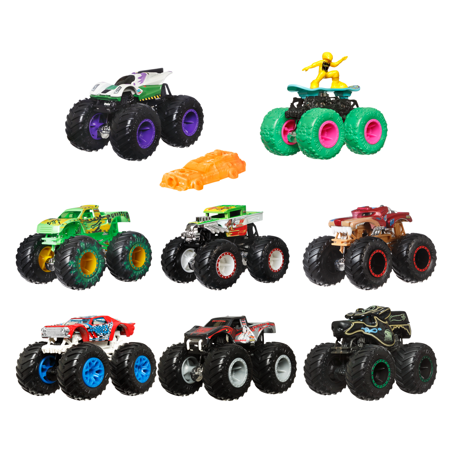 Hot Wheels Monster Trucks Vehículo de Juguete Auto Sorpresa Escala 1:64