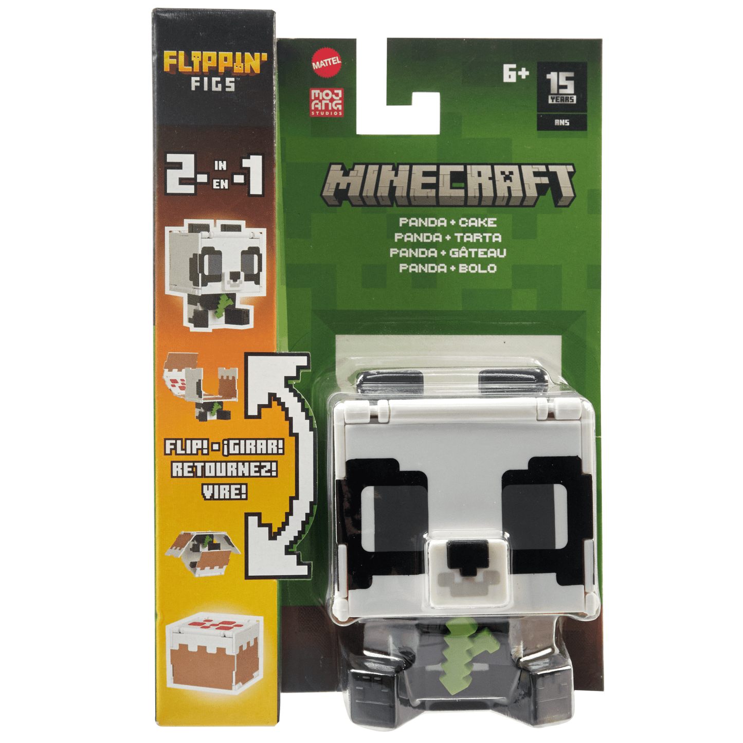 Minecraft Vanilla Figura de Acción Flippin' de 3.75 Panda + Pastel
